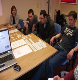 Photo showing Young Leaders planning Youth Forum