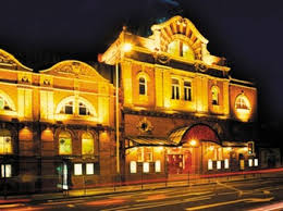 Photo of Darlington Hippodrome lit up at night